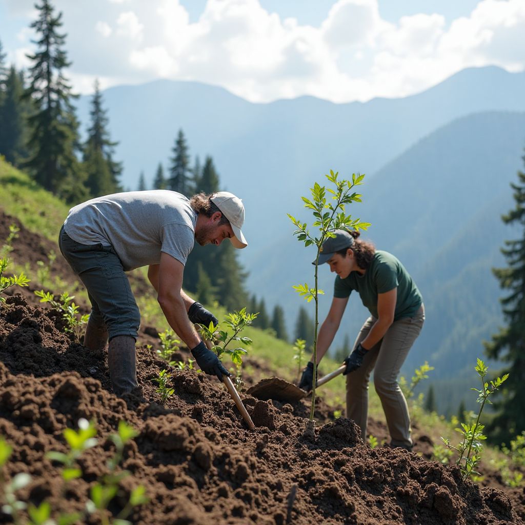 Reforestation volunteer day
